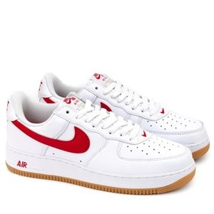 Nike Air Force 1 Low University Red/White/Gum Men 10.5